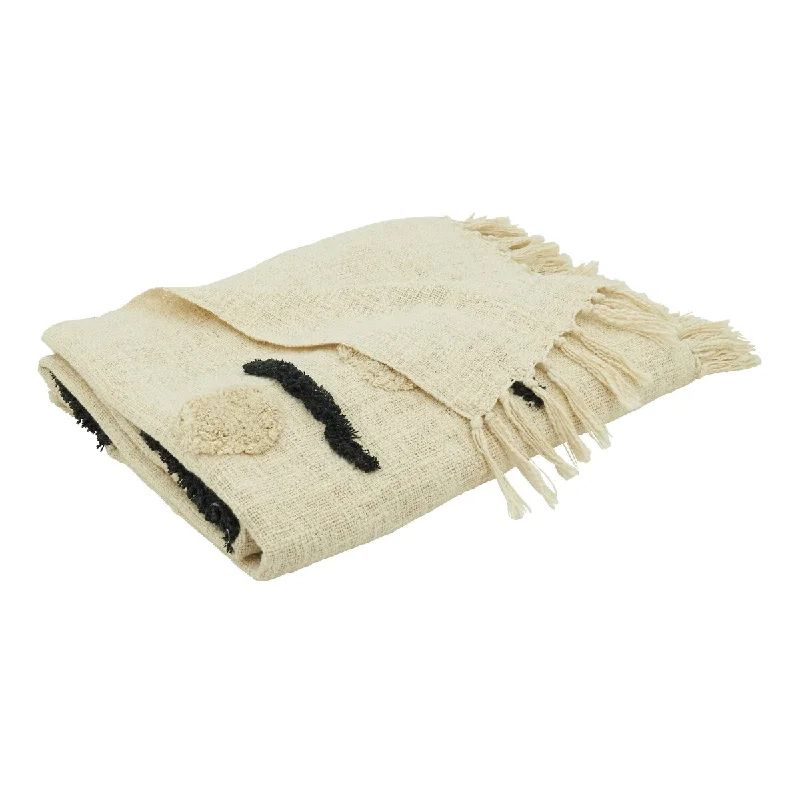 Fleece blankets for a cozy and plush textureDash Dot Tufted Design Throw