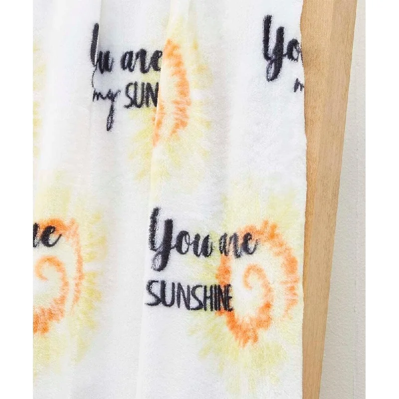 Silk blankets with a smooth and elegant touchDécor&More Summertime Fun by Decor&More Extra Soft Throw Blanket (50 x 70) - My Sunshine, MySunshineThrow Silk blankets with a smooth and elegant touchDécor&More Summertime Fun by Decor&More Extra Soft Throw Blanket (50 x 70) - My Sunshine, MySunshineThrow