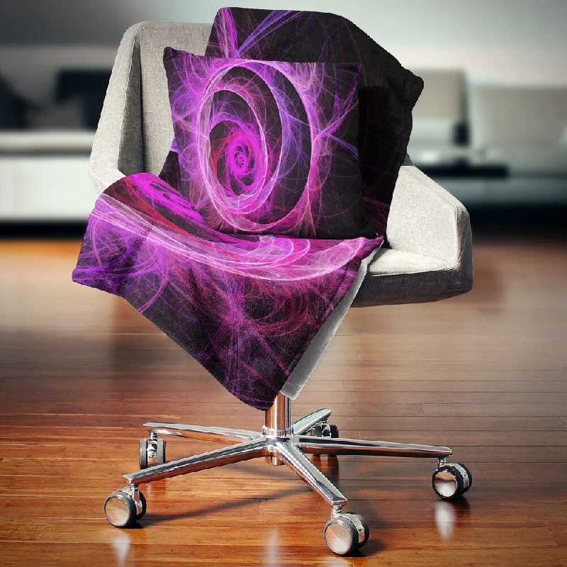 Cotton blankets for breathability and a lightweight feelDesignart 'Exotic Pink Flower' Floral Throw Blanket
