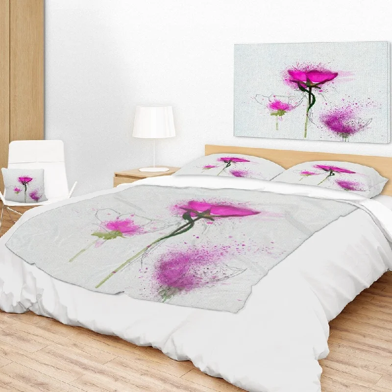 Cashmere blankets for ultimate softness and luxuryDesignart 'Watercolor Purple Daisy Flowers' Floral Throw Blanket