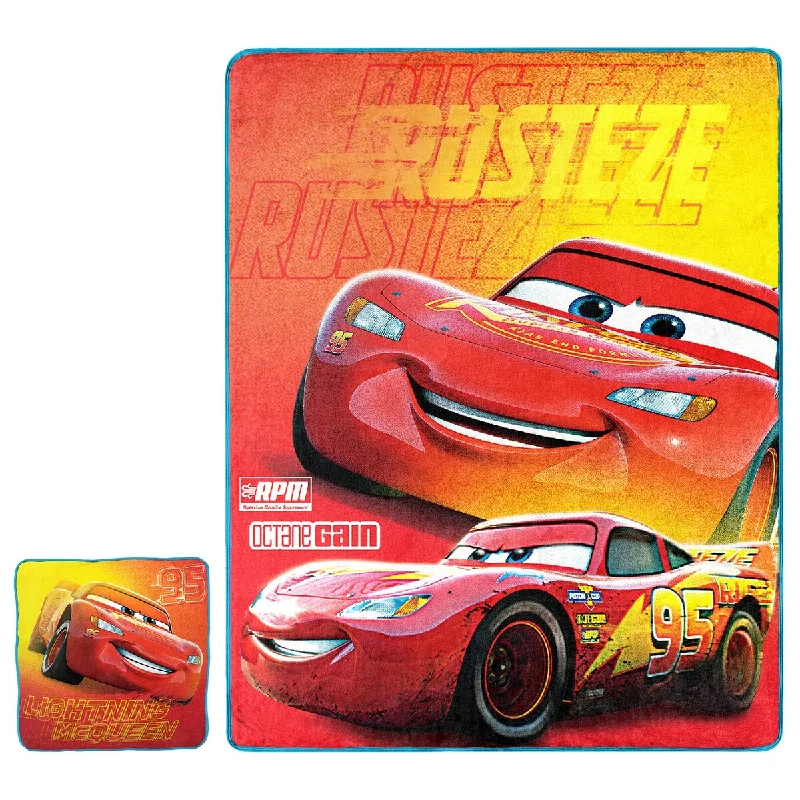 Linen blankets with a rustic and textured lookDisney Pixar Cars Rusteze Lightning Silk Touch Throw & Character Cloud Pillow Set Linen blankets with a rustic and textured lookDisney Pixar Cars Rusteze Lightning Silk Touch Throw & Character Cloud Pillow Set