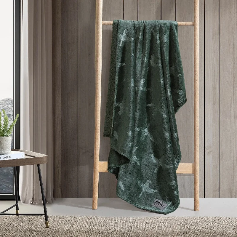 Cotton blankets for breathability and a lightweight feelEddie Bauer Geese Embossed Signature Plush Throw Blanket Cotton blankets for breathability and a lightweight feelEddie Bauer Geese Embossed Signature Plush Throw Blanket