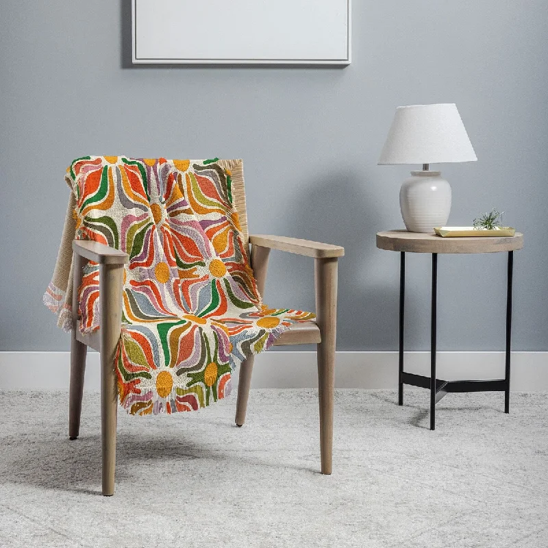 Recycled polyester blankets for an eco - conscious optionevamatise Abstract Flowers Summer Holiday Throw Blanket
