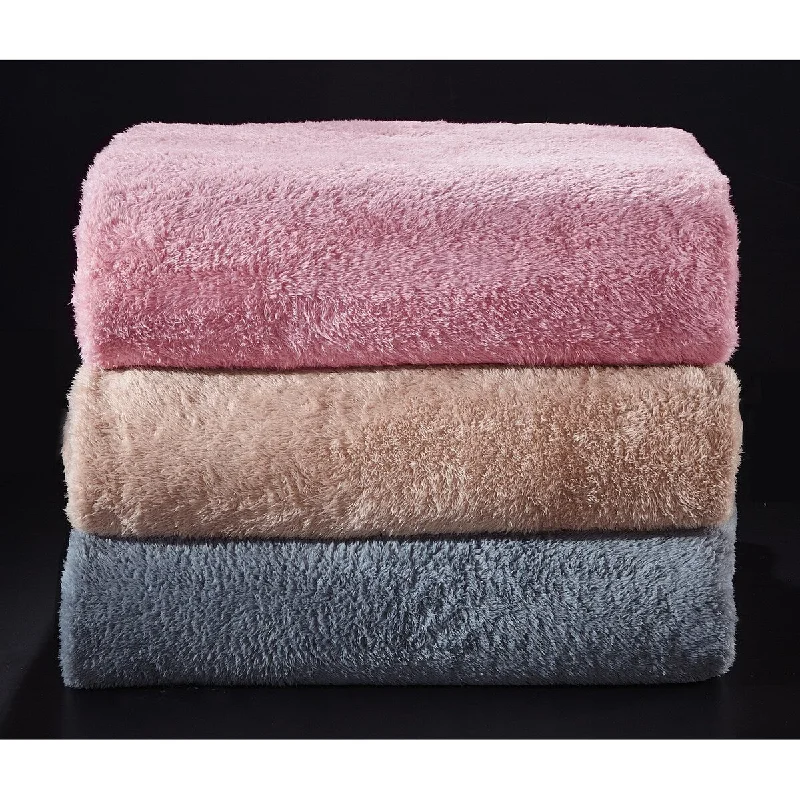 Bamboo fiber blankets with natural antibacterial propertiesFrosty Tipped Extra-fluffy Plush Throw Blanket Bamboo fiber blankets with natural antibacterial propertiesFrosty Tipped Extra-fluffy Plush Throw Blanket