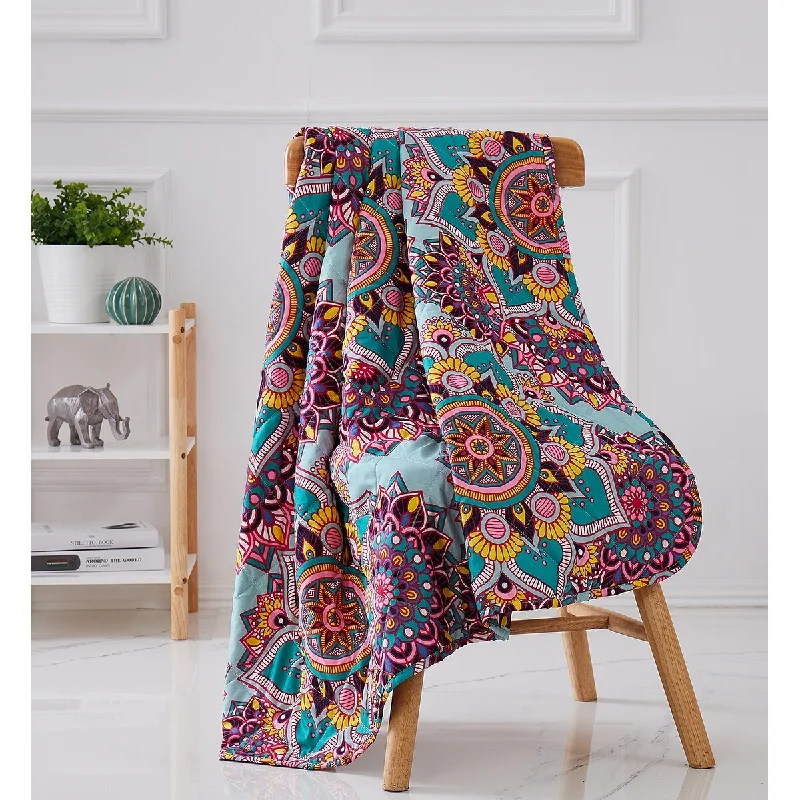 Rayon from bamboo blankets for a silky and breathable feelGeorgetown Aubrey 50 x 60 in. Quilted Throw Rayon from bamboo blankets for a silky and breathable feelGeorgetown Aubrey 50 x 60 in. Quilted Throw
