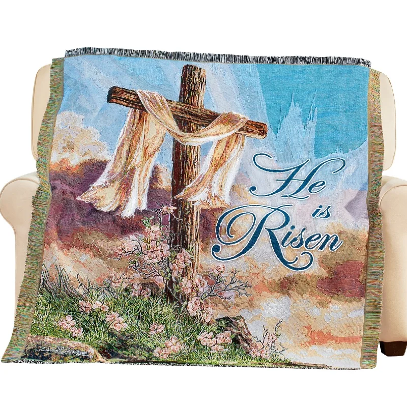 Wool blankets with natural warmth and insulationHe Is Risen Spring Tapestry Throw Blanket Wool blankets with natural warmth and insulationHe Is Risen Spring Tapestry Throw Blanket