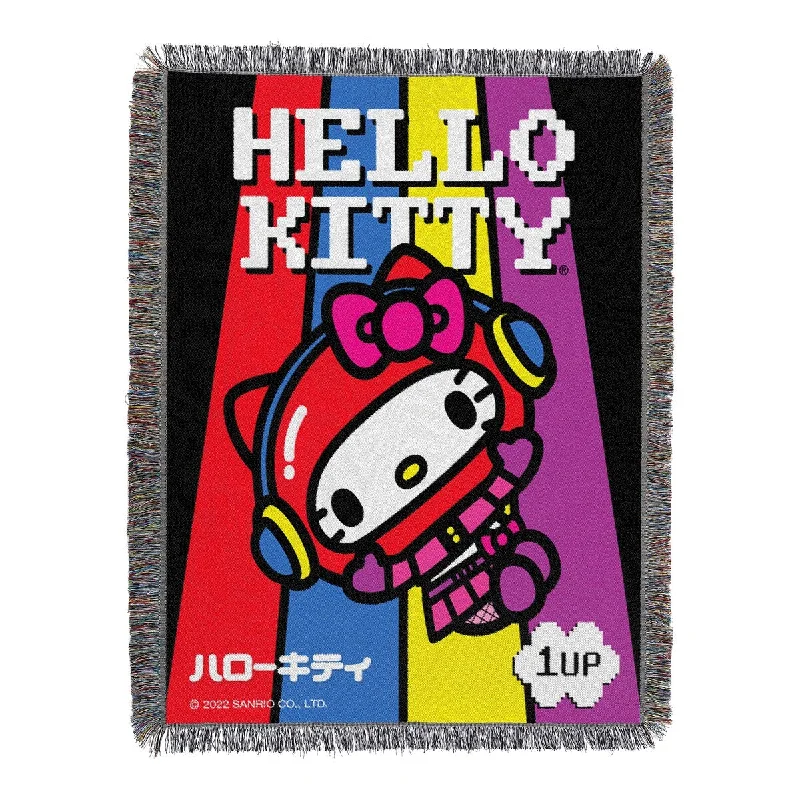 Synthetic fiber blend blankets for a budget - friendly choiceHello Kitty Cute Gamer Woven Tapestry Throw Blanket Synthetic fiber blend blankets for a budget - friendly choiceHello Kitty Cute Gamer Woven Tapestry Throw Blanket