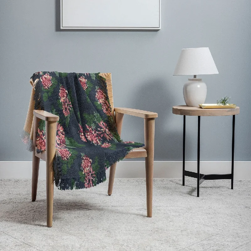 Acrylic blankets for a soft and affordable alternativeHolli Zollinger CHRYSANTHEMUM TWILIGHT Throw Blanket