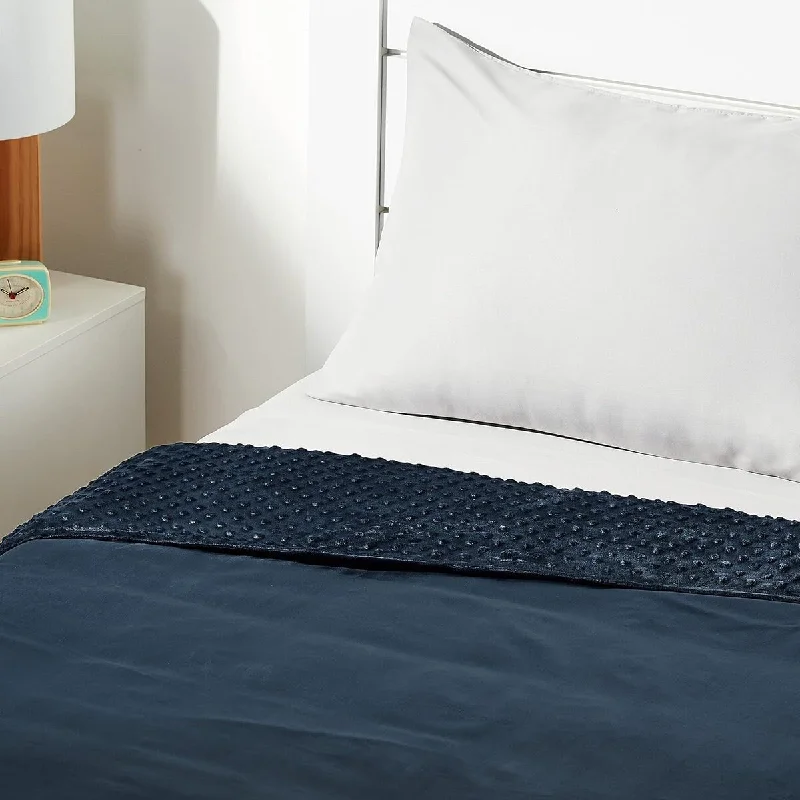 Cashmere blankets for ultimate softness and luxuryKids Cotton Weighted Blanket and Micromink Cover, 7-Pound, 41" x 60", Gray/Navy Cashmere blankets for ultimate softness and luxuryKids Cotton Weighted Blanket and Micromink Cover, 7-Pound, 41" x 60", Gray/Navy