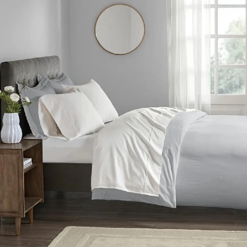 Cashmere blankets for ultimate softness and luxuryKing 400 Thread Count Wrinkle Resistant Sateen Sheet Set White