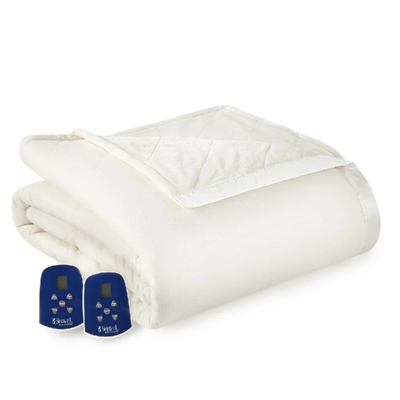 Alpaca wool blankets for a hypoallergenic and warm optionMicro Flannel to Ultra Velvet® Electric Heated Blanket