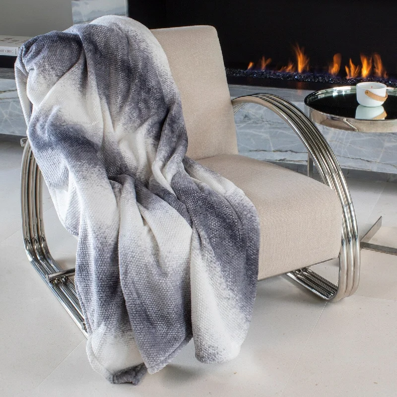 Fleece blankets for a cozy and plush textureMon Chateau Luxury Collection 60" x 70" Ombre Textured Throw