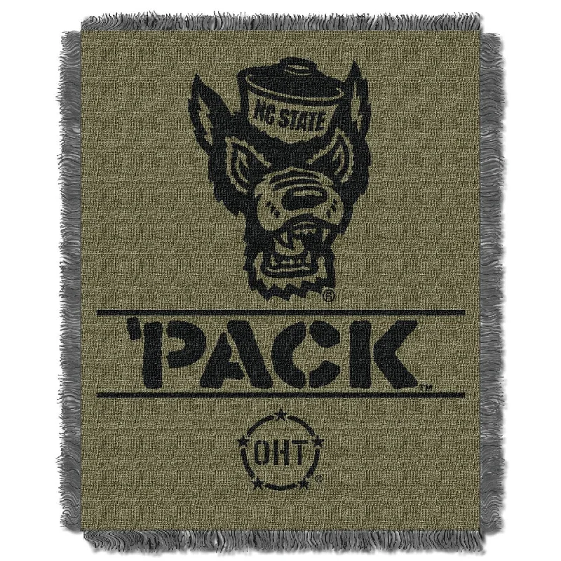 King - size blankets to cover large beds comfortablyNCAA North Carolina State Wolfpack OHT Rank Jacquard Throw Blanket King - size blankets to cover large beds comfortablyNCAA North Carolina State Wolfpack OHT Rank Jacquard Throw Blanket