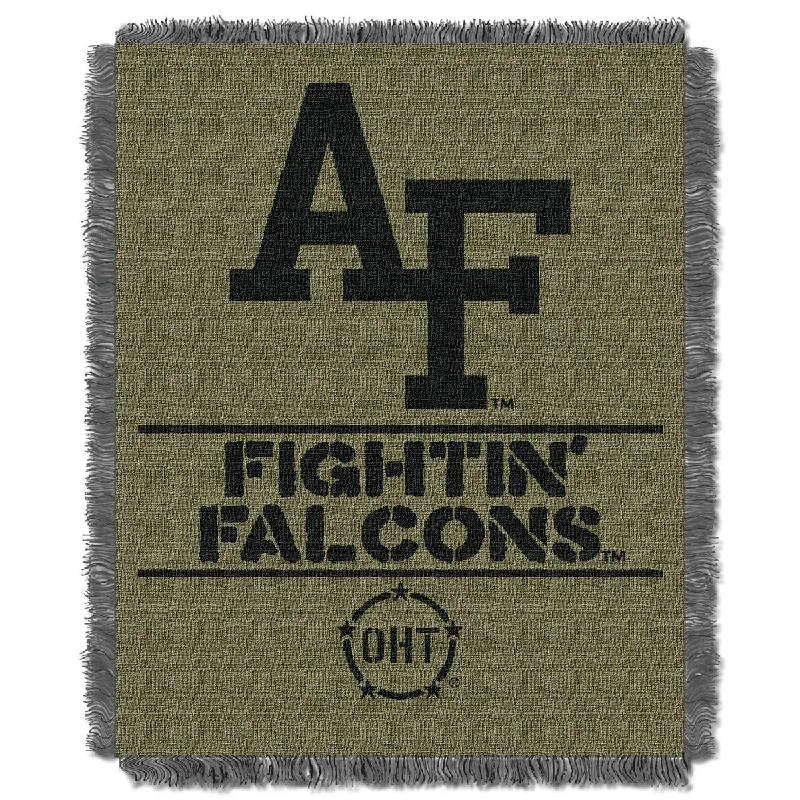 Queen - size blankets for standard - sized bedsNCAA US Air Force Academy OHT Rank Jacquard Throw Blanket Queen - size blankets for standard - sized bedsNCAA US Air Force Academy OHT Rank Jacquard Throw Blanket