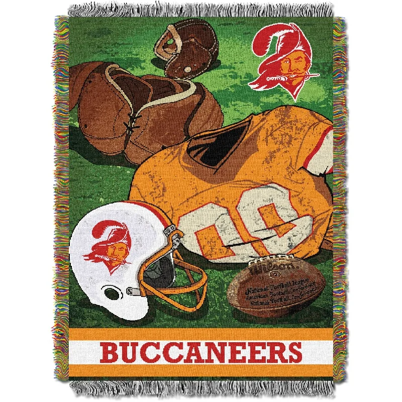 Queen - size blankets for standard - sized bedsNFL Bucs Vintage Tapestry