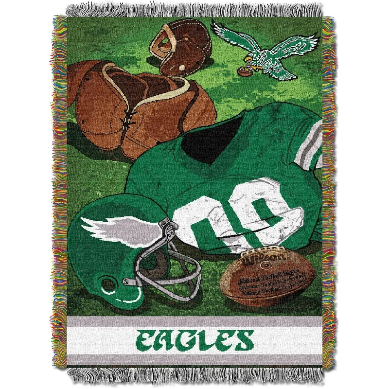 Mohair blankets with a unique sheen and softnessNFL Eagles Vintage Tapestry