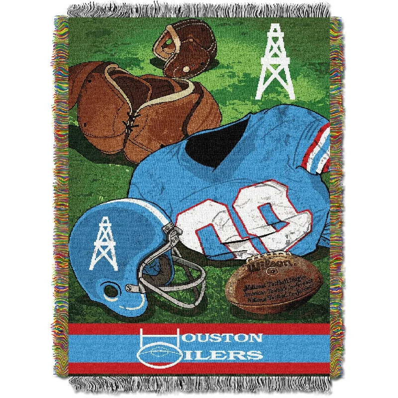 Fleece blankets for a cozy and plush textureNFL Oilers Vintage Tapestry Throw Blanket Fleece blankets for a cozy and plush textureNFL Oilers Vintage Tapestry Throw Blanket