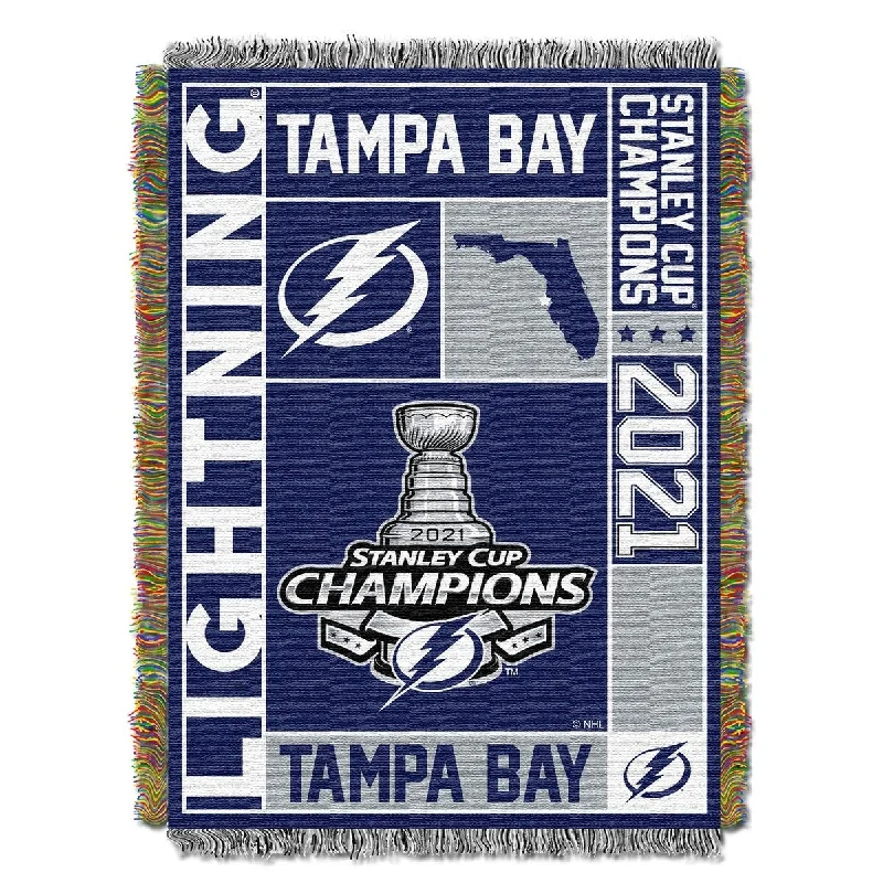Acrylic blankets for a soft and affordable alternativeNHL 2021 Stanley Cup Champions Tampa Bay Lightning Woven Tapestry Throw Blanket Acrylic blankets for a soft and affordable alternativeNHL 2021 Stanley Cup Champions Tampa Bay Lightning Woven Tapestry Throw Blanket