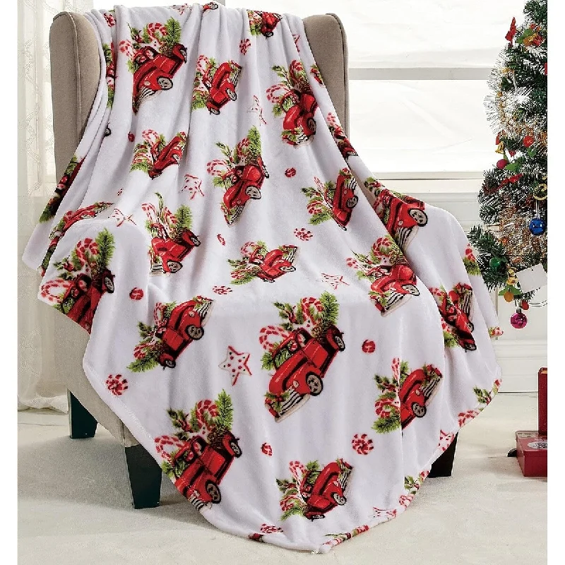Alpaca wool blankets for a hypoallergenic and warm optionNobleHouse Happy Holidays Microplush Throw Blanket (50'' x 60'') - Red Pickup Truck Alpaca wool blankets for a hypoallergenic and warm optionNobleHouse Happy Holidays Microplush Throw Blanket (50'' x 60'') - Red Pickup Truck