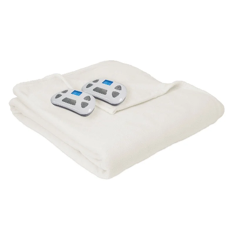 Microfiber blankets that are durable and easy to care forPure Warmth 874010 Micro Fleece Electric Heated Warming Blanket King Natural Microfiber blankets that are durable and easy to care forPure Warmth 874010 Micro Fleece Electric Heated Warming Blanket King Natural