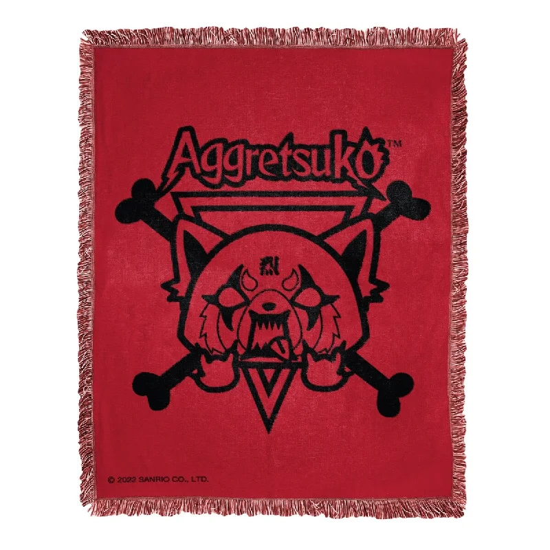 Wool blankets with natural warmth and insulationSanrio Aggretsuko Red Growl Jacquard Throw Blanket Wool blankets with natural warmth and insulationSanrio Aggretsuko Red Growl Jacquard Throw Blanket