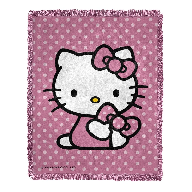 Cashmere blankets for ultimate softness and luxurySanrio Hello Kitty Perfect Polka Dots Woven Jacquard Throw Blanket Cashmere blankets for ultimate softness and luxurySanrio Hello Kitty Perfect Polka Dots Woven Jacquard Throw Blanket