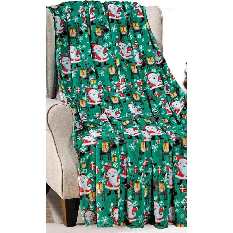 Cotton blankets for breathability and a lightweight feelSanta's Little Helper Collection Festive and Cuddly Holiday Microplush Throw Blanket (50" x 60") - Christmas Throw Blanket Cotton blankets for breathability and a lightweight feelSanta's Little Helper Collection Festive and Cuddly Holiday Microplush Throw Blanket (50" x 60") - Christmas Throw Blanket