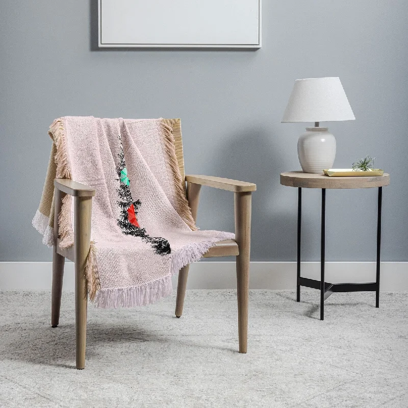 Rayon from bamboo blankets for a silky and breathable feelShowmemars Retro Christmas tree no2 Throw Blanket