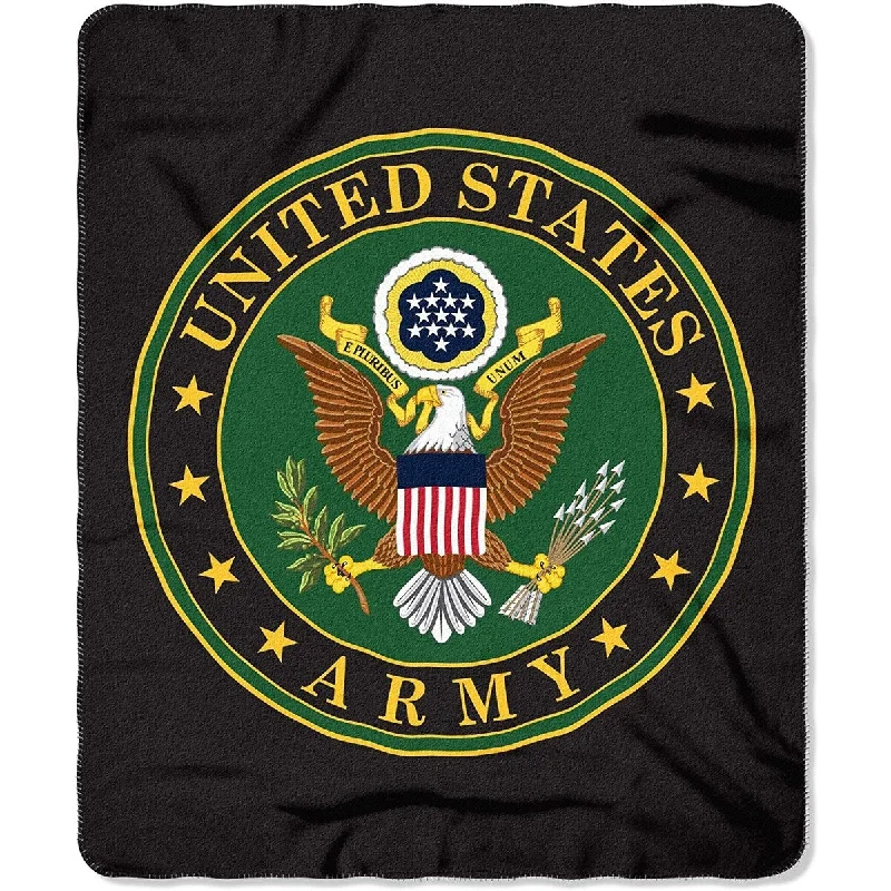 Alpaca wool blankets for a hypoallergenic and warm optionThe Northwest Company BADGE OF HONOR US ARMY, Black Alpaca wool blankets for a hypoallergenic and warm optionThe Northwest Company BADGE OF HONOR US ARMY, Black