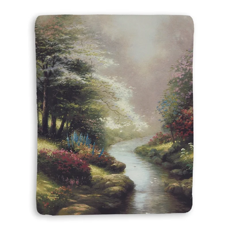 Linen blankets with a rustic and textured lookThomas Kinkade Petals of Hope Sherpa Throw Blanket By Laural Home Linen blankets with a rustic and textured lookThomas Kinkade Petals of Hope Sherpa Throw Blanket By Laural Home