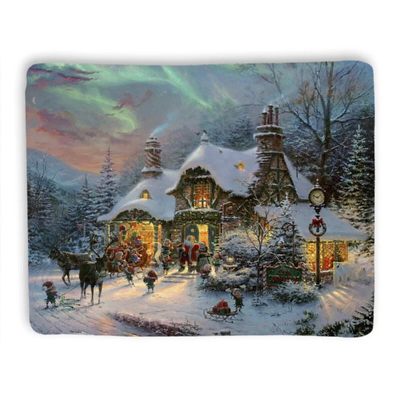 Recycled polyester blankets for an eco - conscious optionThomas Kinkade Santa's Night Before Christmas Sherpa Throw Blanket By Laural Home Recycled polyester blankets for an eco - conscious optionThomas Kinkade Santa's Night Before Christmas Sherpa Throw Blanket By Laural Home
