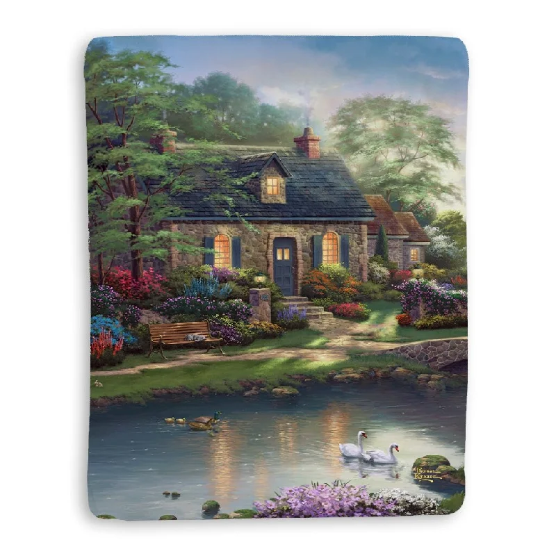 Mohair blankets with a unique sheen and softnessThomas Kinkade Stoney Creek Cottage Sherpa Throw Blanket By Laural Home Mohair blankets with a unique sheen and softnessThomas Kinkade Stoney Creek Cottage Sherpa Throw Blanket By Laural Home