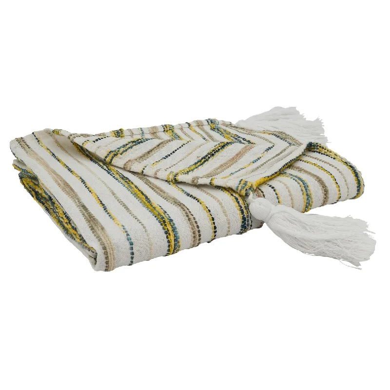 Microfiber blankets that are durable and easy to care forThrow Blanket With Striped Design