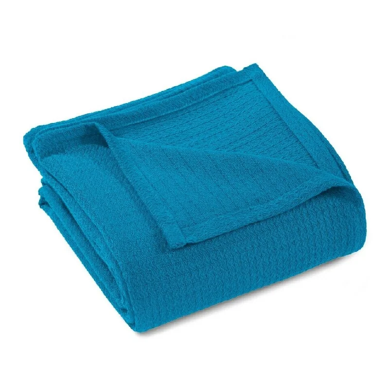 Mohair blankets with a unique sheen and softnessThrow Size Modern Waffle Blanket Cotton Textured Solid Design