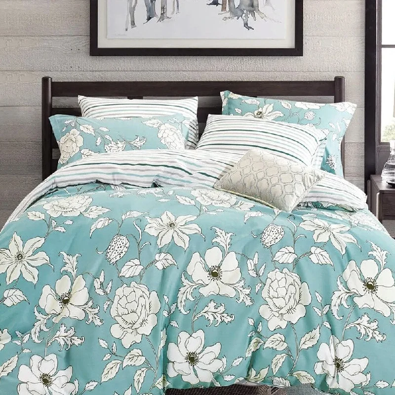 Queen - size blankets for standard - sized beds2pc Twin 100% Cotton Bedding Set Floral Blue Queen - size blankets for standard - sized beds2pc Twin 100% Cotton Bedding Set Floral Blue