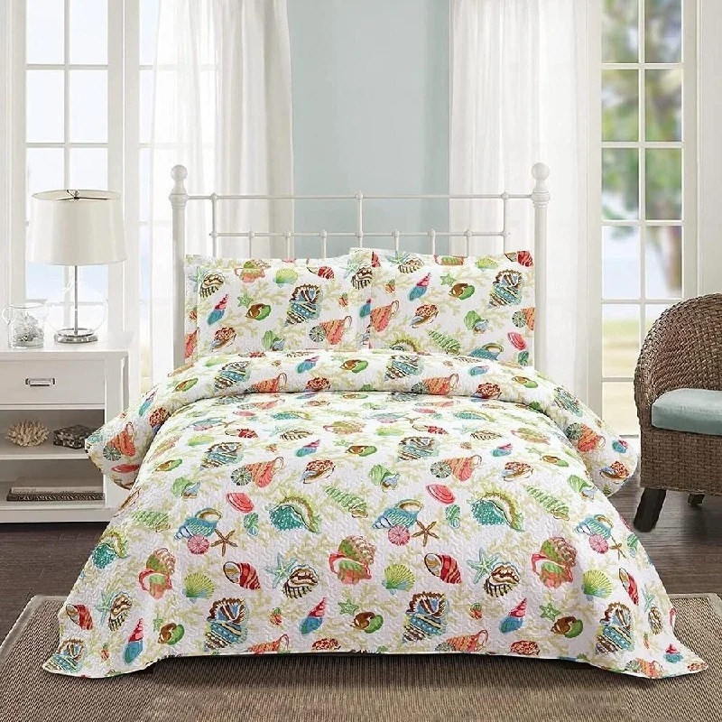 Queen - size blankets for standard - sized beds3pc Full/Queen Size Coastal Quilt Set Lightweight Bedspreads Yellow Queen - size blankets for standard - sized beds3pc Full/Queen Size Coastal Quilt Set Lightweight Bedspreads Yellow