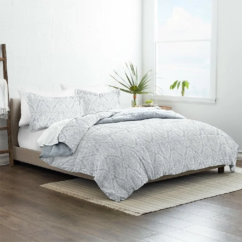 Silk blankets with a smooth and elegant touch3pc Twin/TwinXL English Countryside Breathable Comforter Set Grey Silk blankets with a smooth and elegant touch3pc Twin/TwinXL English Countryside Breathable Comforter Set Grey