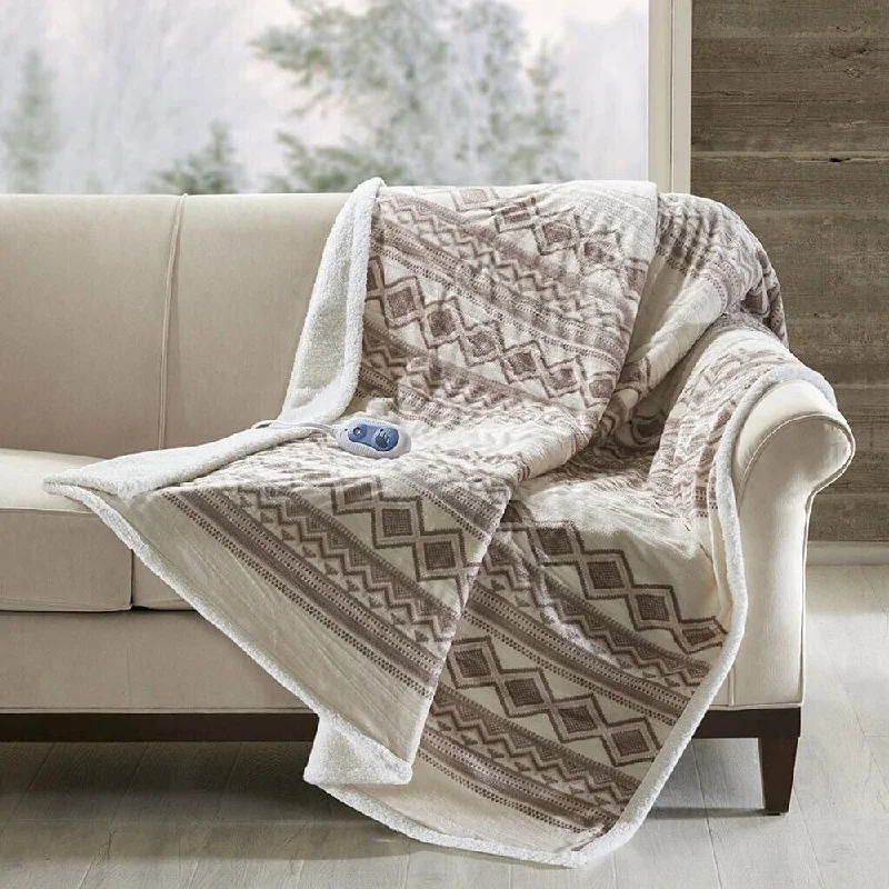 Acrylic blankets for a soft and affordable alternative60" x 70" Oversized Berber Electronic Heated Natural