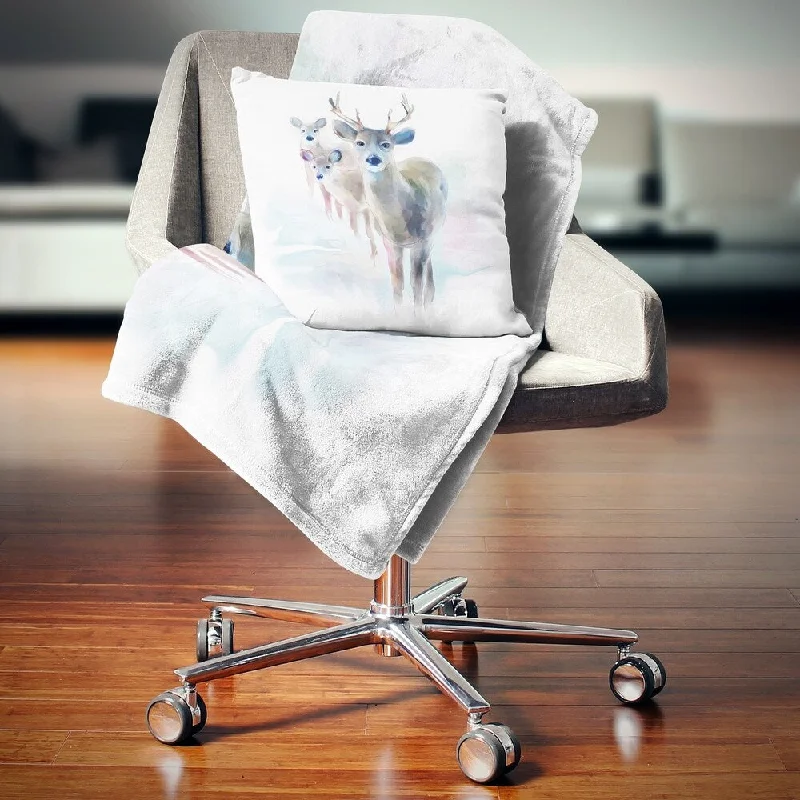 Synthetic fiber blend blankets for a budget - friendly choiceDesignart 'Beautiful Deer With Big Horns' Animal Throw Blanket Synthetic fiber blend blankets for a budget - friendly choiceDesignart 'Beautiful Deer With Big Horns' Animal Throw Blanket