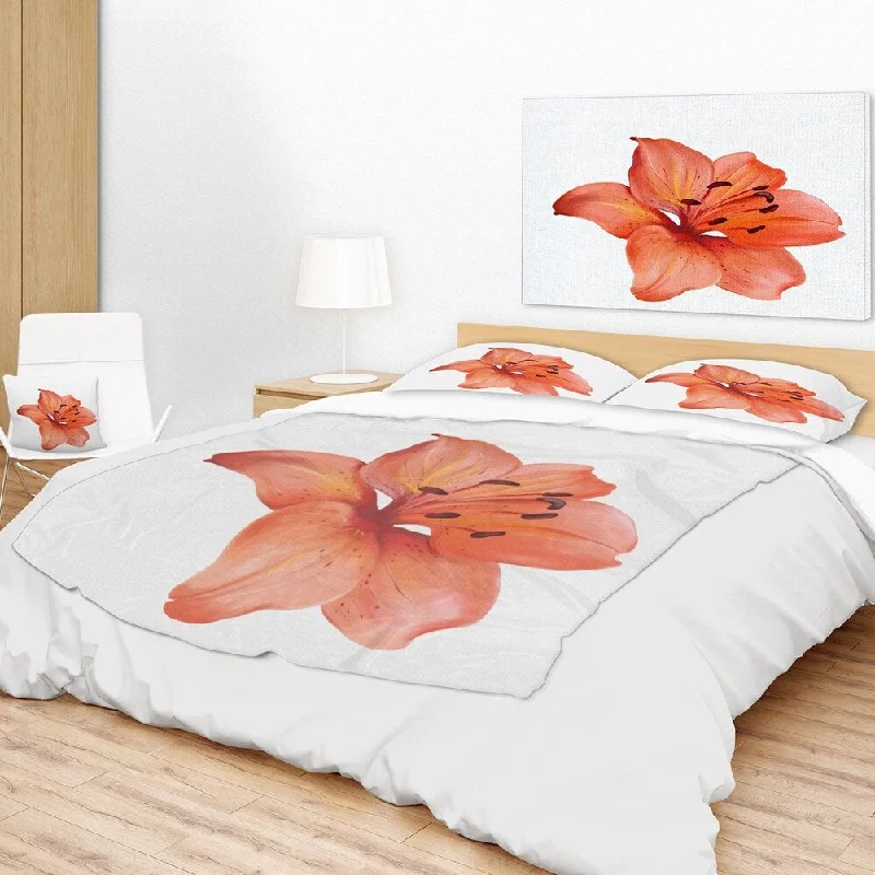 King - size blankets to cover large beds comfortablyDesignart 'Beautiful Red Lily Watercolor Sketch' Flower Throw Blanket King - size blankets to cover large beds comfortablyDesignart 'Beautiful Red Lily Watercolor Sketch' Flower Throw Blanket