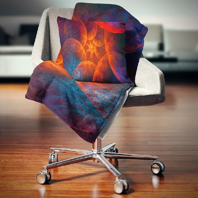 Recycled polyester blankets for an eco - conscious optionDesignart 'Biblical Sky with Red Clouds' Abstract Throw Blanket Recycled polyester blankets for an eco - conscious optionDesignart 'Biblical Sky with Red Clouds' Abstract Throw Blanket