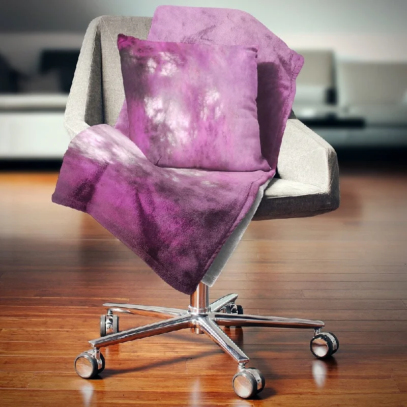Synthetic fiber blend blankets for a budget - friendly choiceDesignart 'Blur Pink Sky with Stars' Abstract Throw Blanket Synthetic fiber blend blankets for a budget - friendly choiceDesignart 'Blur Pink Sky with Stars' Abstract Throw Blanket