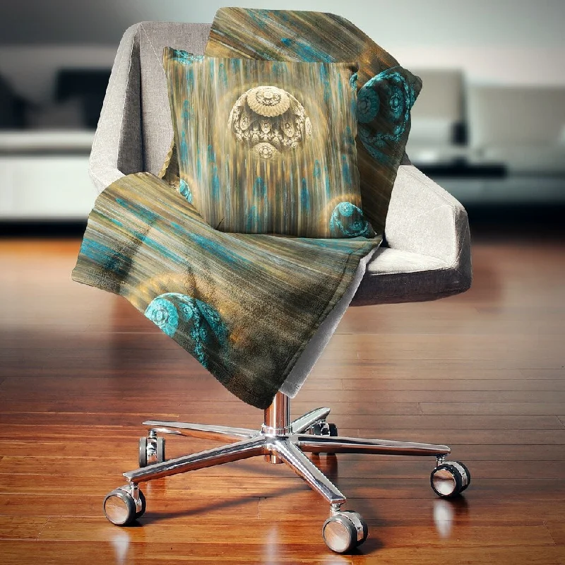 Cotton blankets for breathability and a lightweight feelDesignart 'Brown World of Infinite Universe' Abstract Throw Blanket