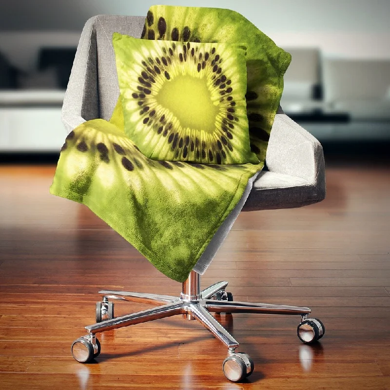 Microfiber blankets that are durable and easy to care forDesignart 'Green Kiwi Seeds and Inside Pattern' Contemporary Throw Blanket Microfiber blankets that are durable and easy to care forDesignart 'Green Kiwi Seeds and Inside Pattern' Contemporary Throw Blanket