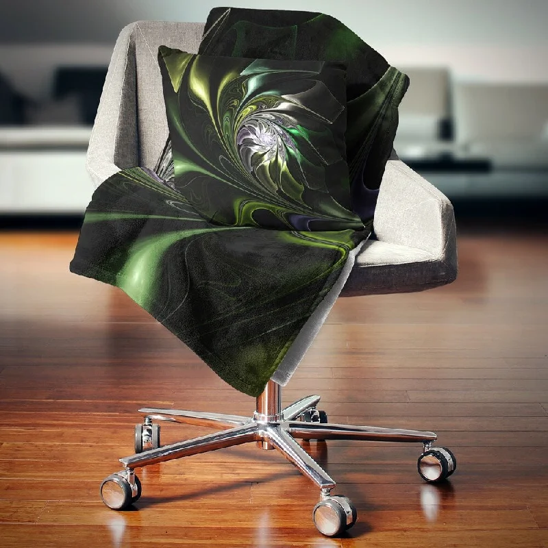 Acrylic blankets for a soft and affordable alternativeDesignart 'Multi Colored Green Stained Glass' Floral Throw Blanket