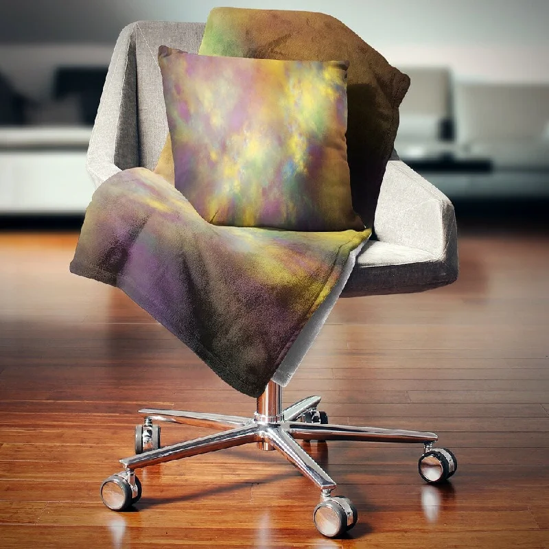 Cotton blankets for breathability and a lightweight feelDesignart 'Perfect Yellow Starry Sky' Abstract Throw Blanket Cotton blankets for breathability and a lightweight feelDesignart 'Perfect Yellow Starry Sky' Abstract Throw Blanket
