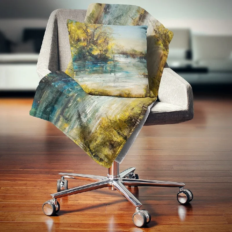 Microfiber blankets that are durable and easy to care forDesignart 'Trees by the Lake' Landscape Fleece Throw Blanket Microfiber blankets that are durable and easy to care forDesignart 'Trees by the Lake' Landscape Fleece Throw Blanket