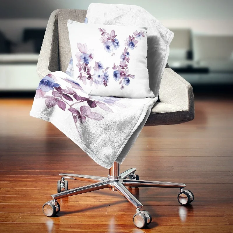 Mohair blankets with a unique sheen and softnessDesignart 'Watercolor Flowers' Floral Throw Blanket Mohair blankets with a unique sheen and softnessDesignart 'Watercolor Flowers' Floral Throw Blanket