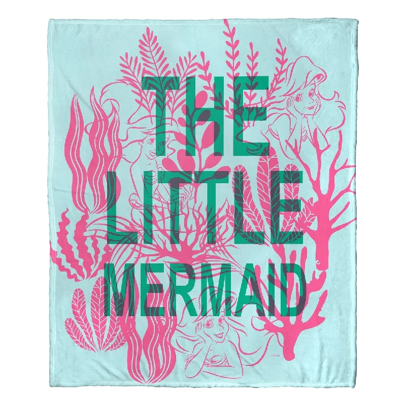 Chenille blankets with a thick and fuzzy textureDisney Little Mermaid Classic Coral Reef Silk Touch Throw Chenille blankets with a thick and fuzzy textureDisney Little Mermaid Classic Coral Reef Silk Touch Throw