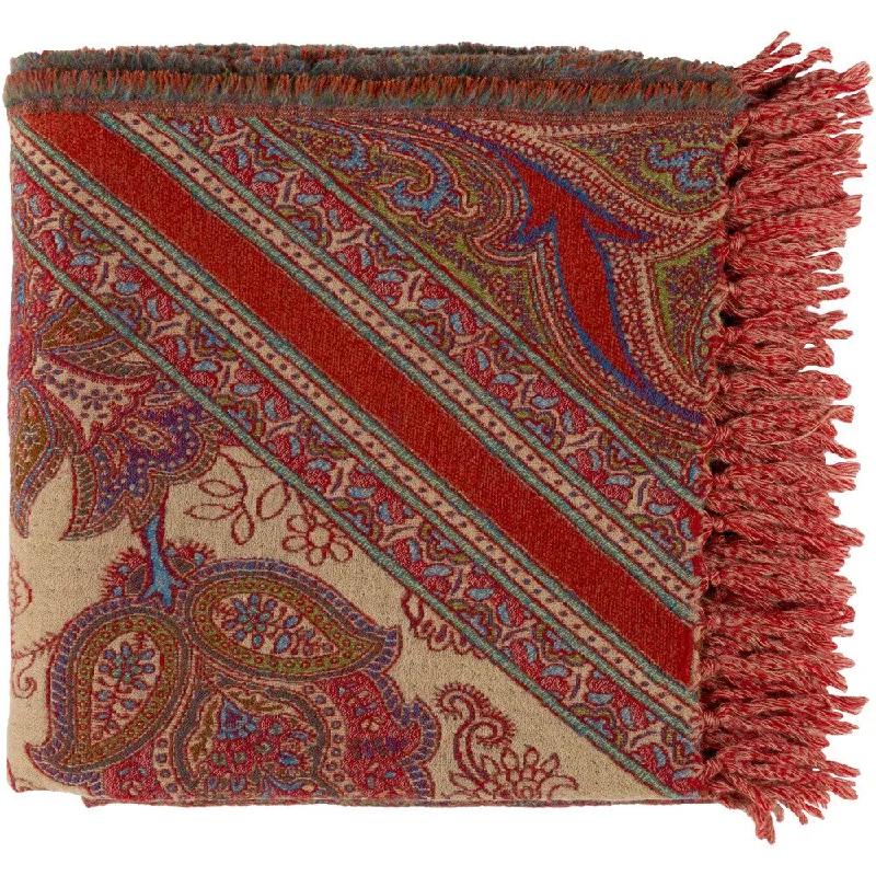 Silk blankets with a smooth and elegant touchDusky Woven Wool Throw (50" x 70")